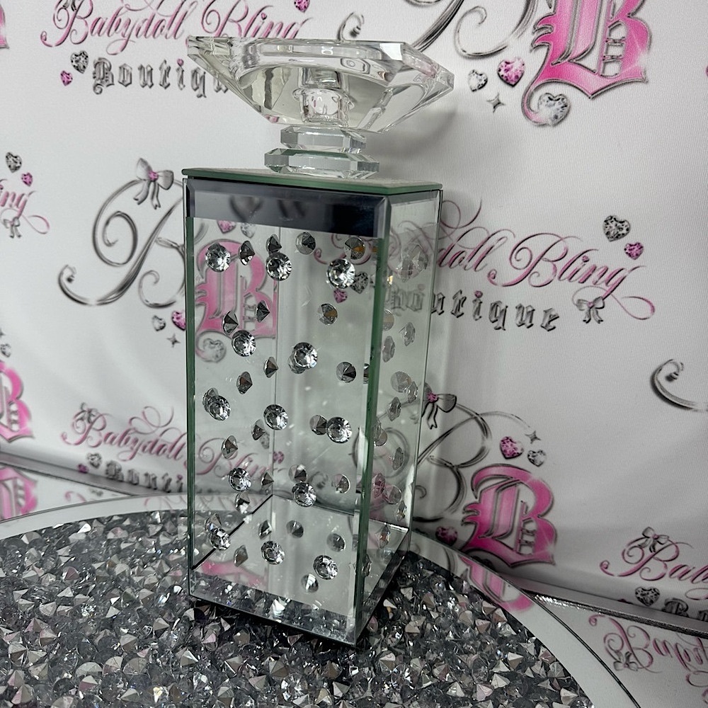 Crystal diamond candle holder diamond 💎 bling rhinestone gems embellishment